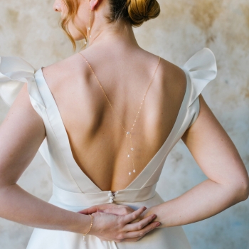 "Anita" Collier de mariée avec perles d'eau douce ou perles nacrées